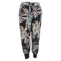 Stella McCartney Multicolor Printed Crepe Joey Trousers L