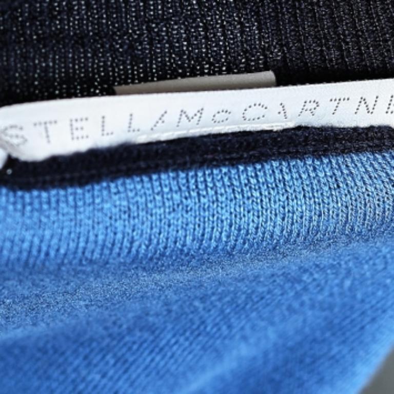 Stella McCartney Maglione oversize in lana e cotone multicolore M. in vendita 1