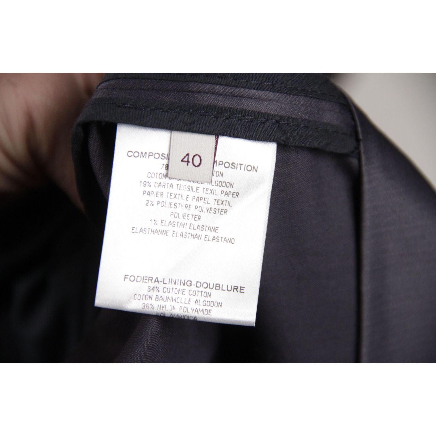 Stella McCartney Navy Blue Cotton Blend Suit Jacket & Trousers Size 40 1