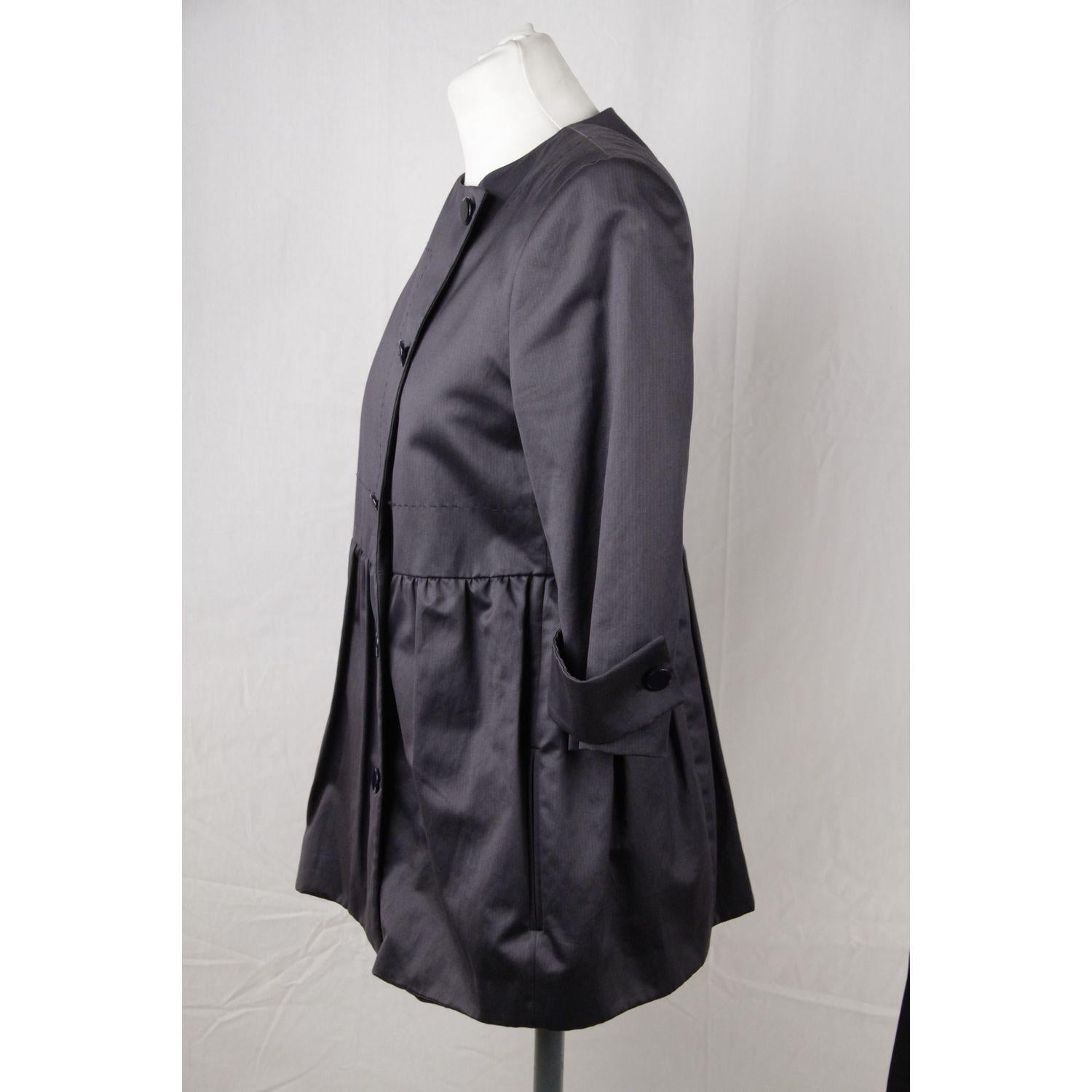 Stella McCartney Navy Blue Cotton Blend Suit Jacket & Trousers Size 40 2