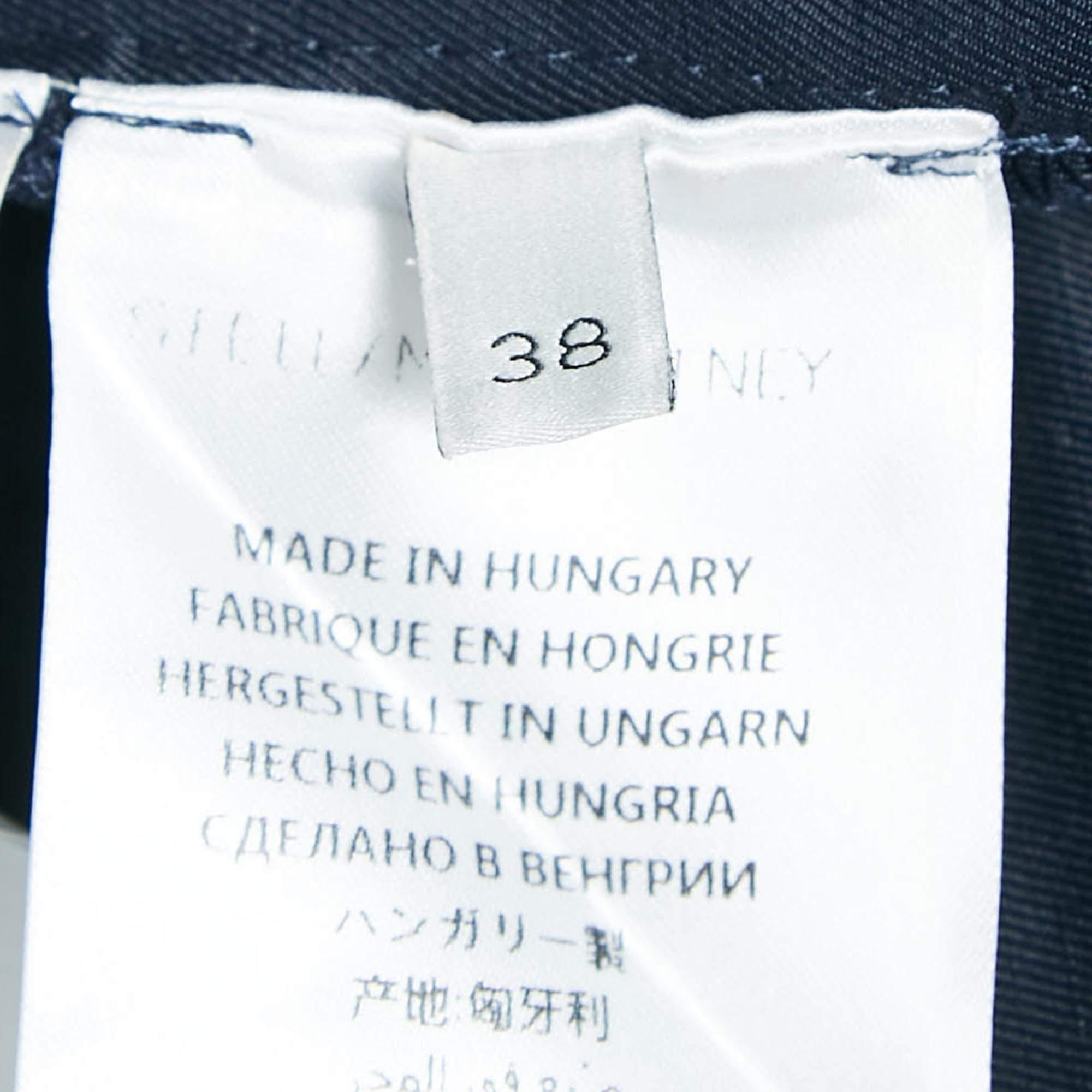 De las mujeres Stella McCartney Mono cargo con cremallera en mezcla de algodón azul marino S en venta