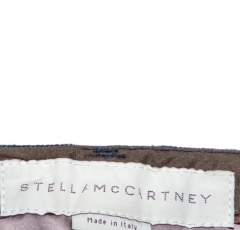 Jean Stella McCartney bleu marine à bordure à carreaux S Pour femmes en vente