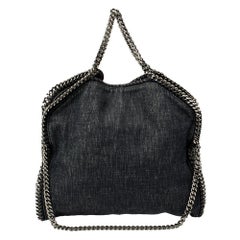 Stella McCartney Marineblau Denim Kleine Falabella-Tasche