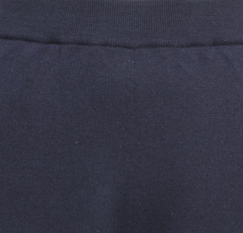Stella McCartney Pantalón jogger de punto de lana azul marino/gris S en venta 2