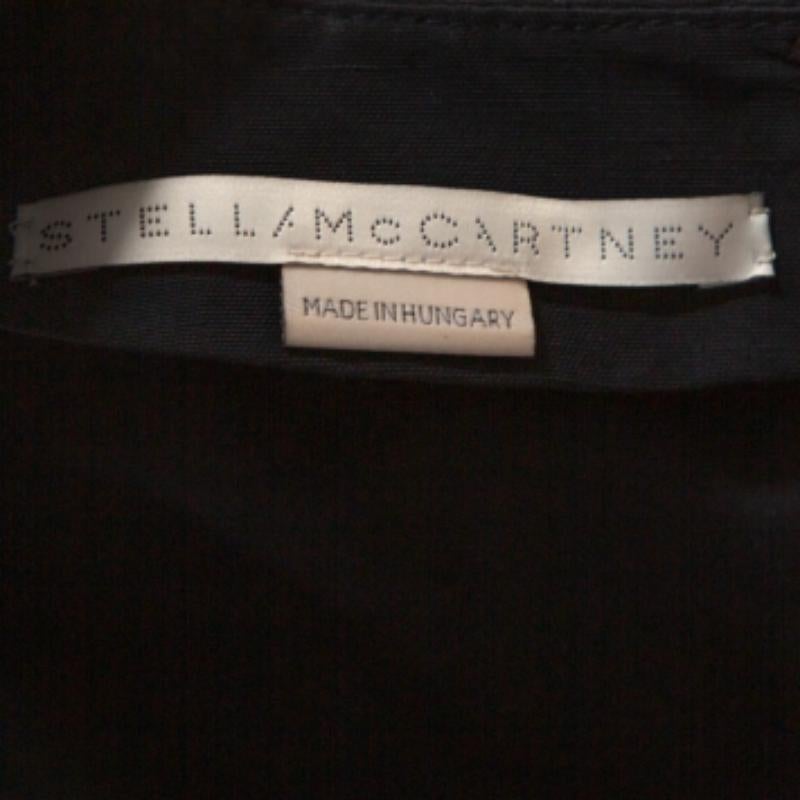 Stella McCartney Navy Blue Linen Blend Corset Top M Bon état - En vente à Dubai, Al Qouz 2
