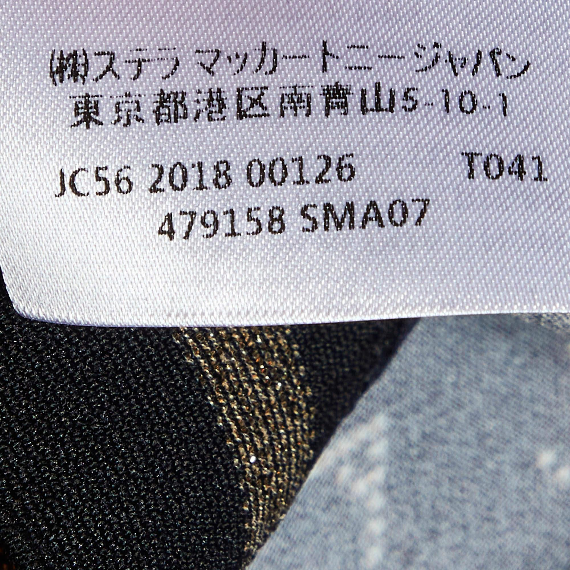 Stella McCartney Navy Blue Logo Printed Jersey Jumper S For Sale 3