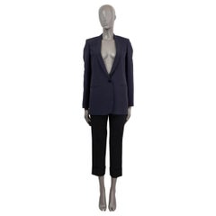 STELLA MCCARTNEY navy blue wool SHAWL COLLAR Blazer Jacket 38 XS