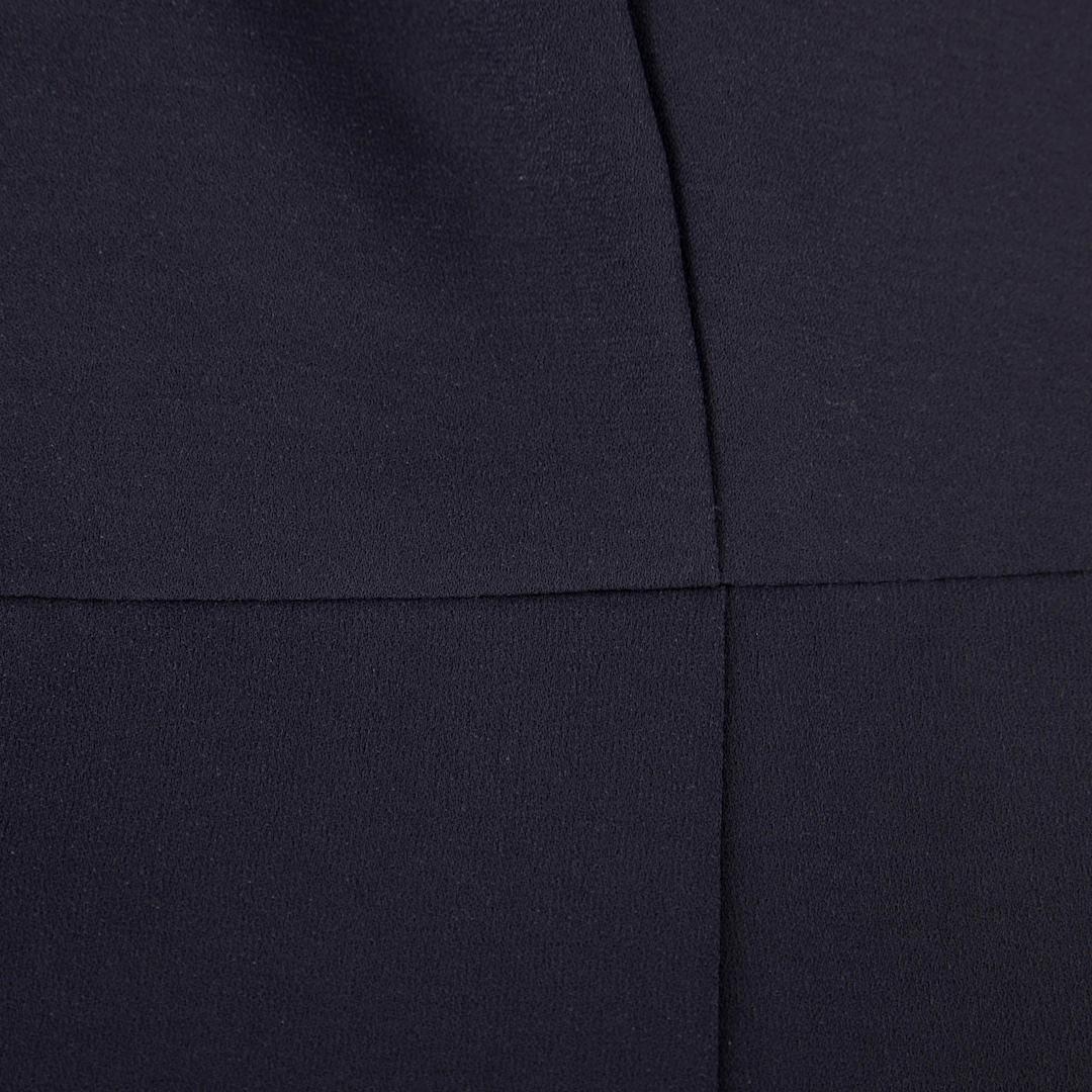 Black Stella McCartney Navy Draped Fitted Dress Size M For Sale