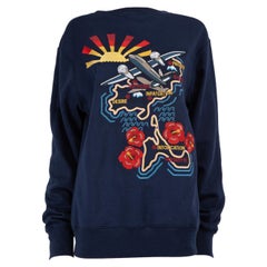 Stella McCartney Navy Embroidered Pattern Sweatshirt Size L