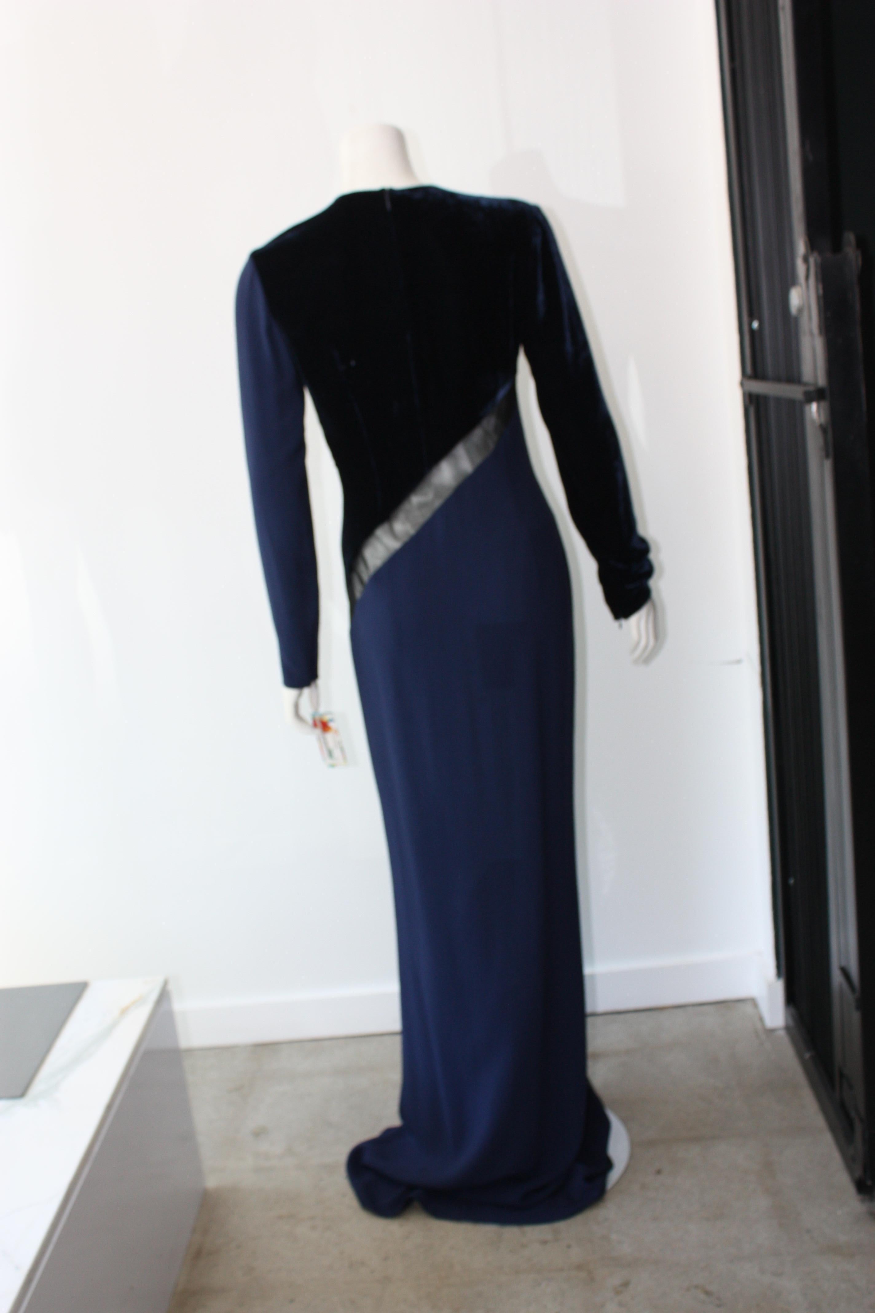 Stella McCartney Navy  Gown For Sale 1