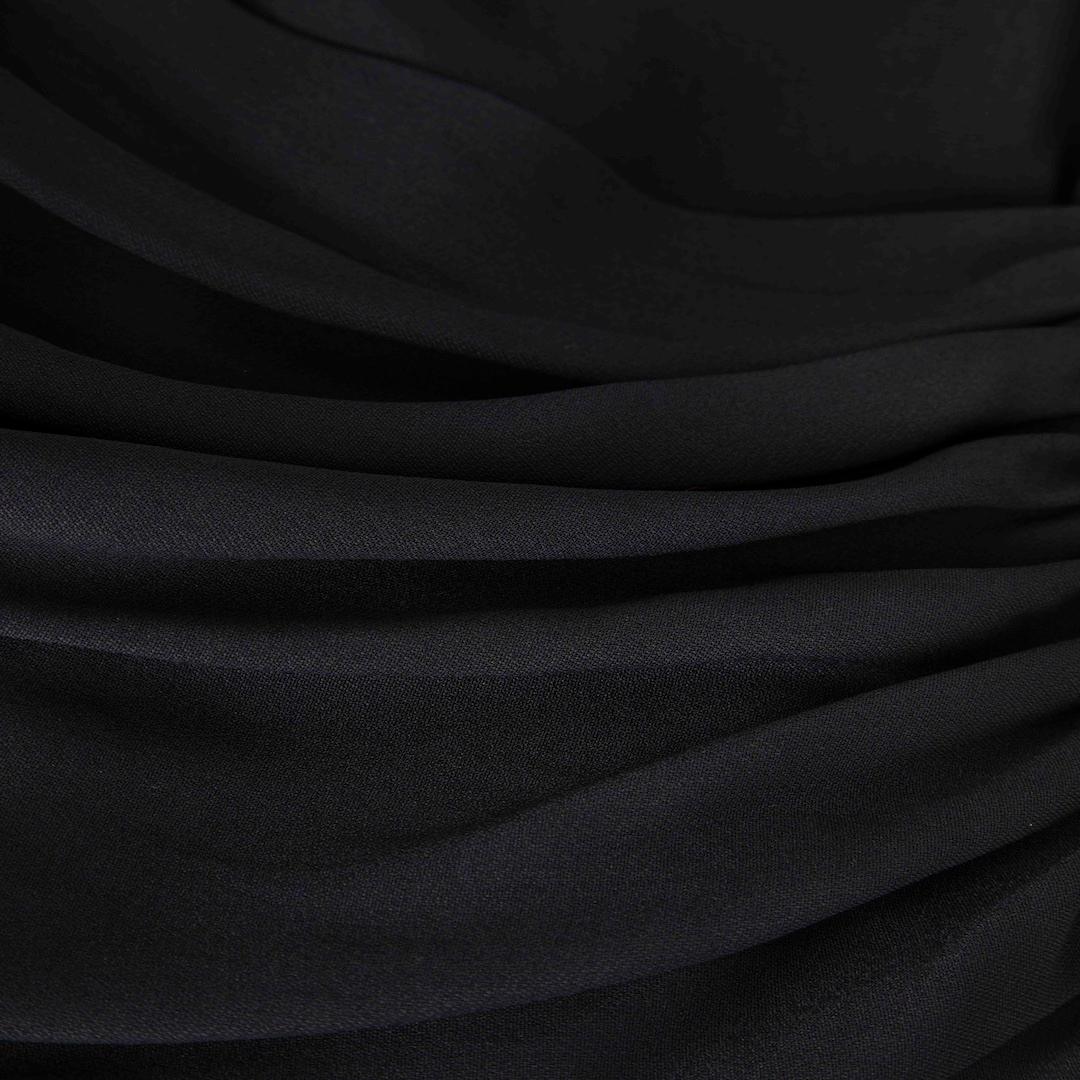 Stella McCartney Navy Long Sleeve Ruched Dress Size M In Good Condition For Sale In London, GB