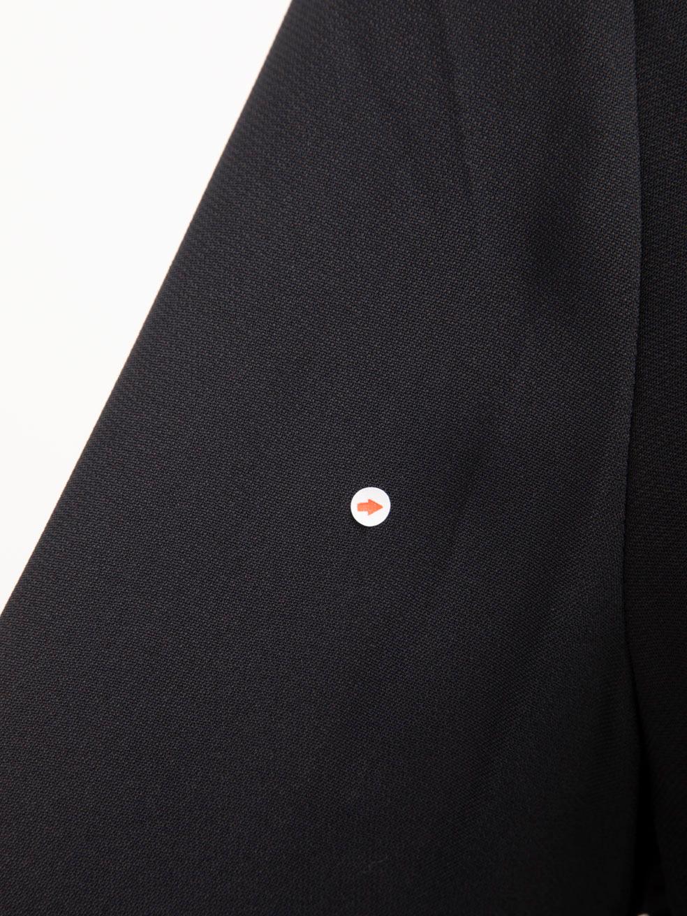 Stella McCartney Navy Long Sleeve Ruched Dress Size M For Sale 2
