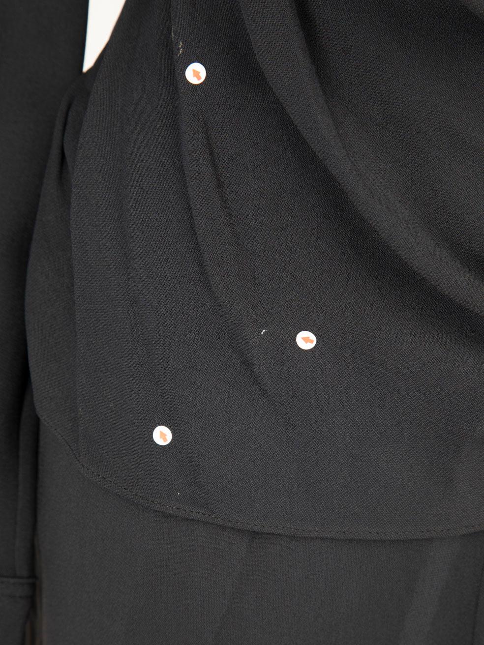Stella McCartney Navy Long Sleeve Ruched Dress Size M For Sale 5