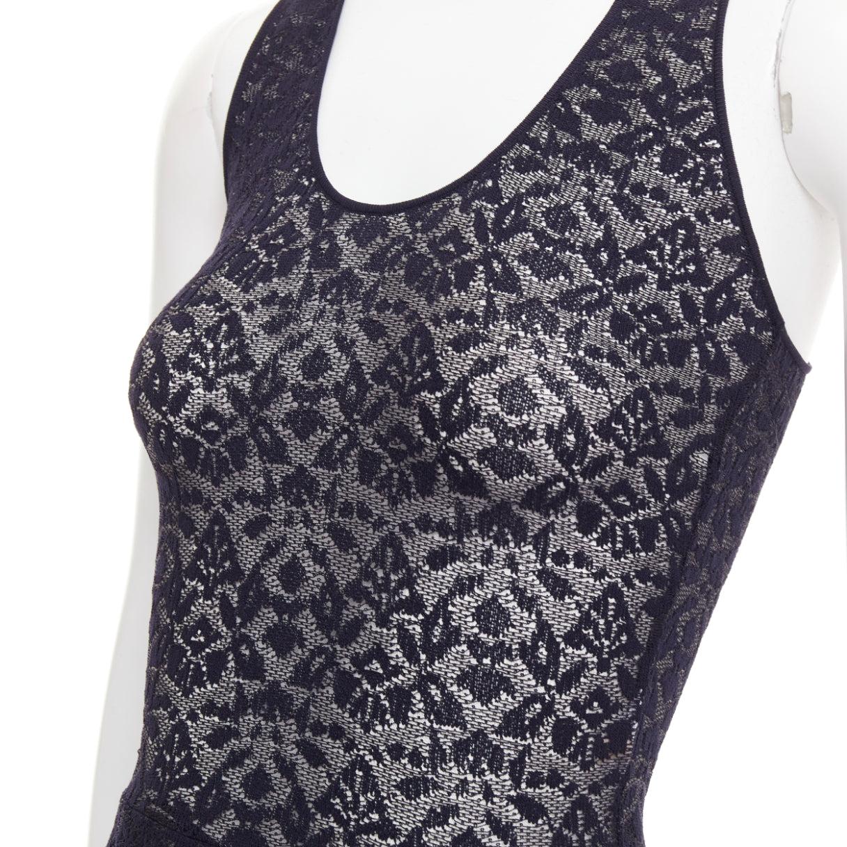 STELLA MCCARTNEY navy sheer floral lace layered tier dress IT40 S
Reference: CC/A00492
Brand: Stella McCartney
Designer: Stella McCartney
Collection: Resort 2017 - Runway
Material: Lace
Color: Navy, Black
Pattern: Lace
Closure: Zip
Lining: Black