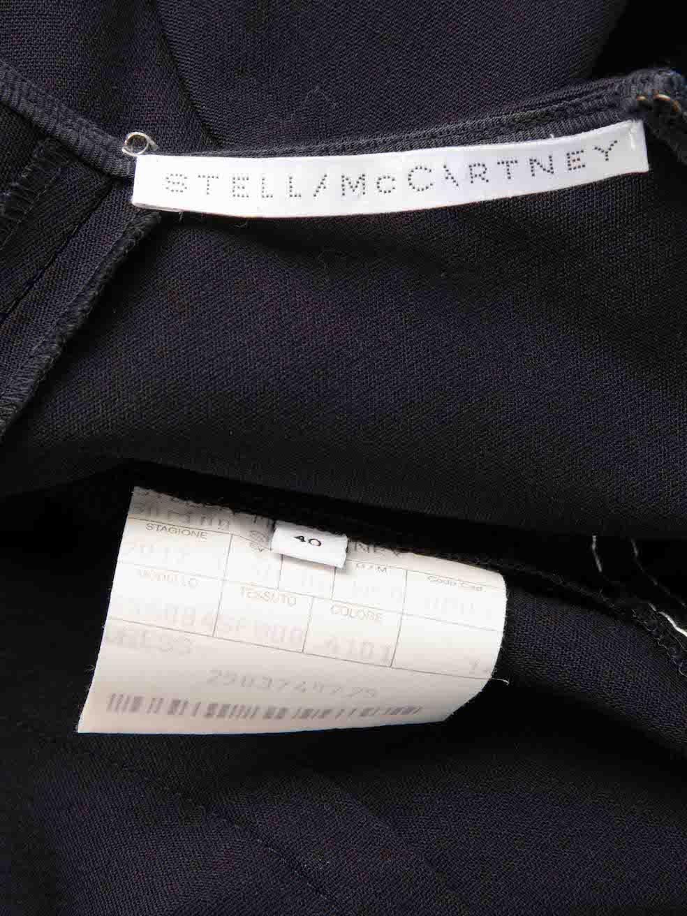 Women's Stella McCartney Navy Wool Asymmetric Hem Dress Size S For Sale