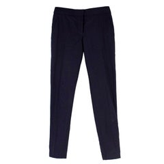Stella McCartney Navy Wool Casual Trousers - Size US 4