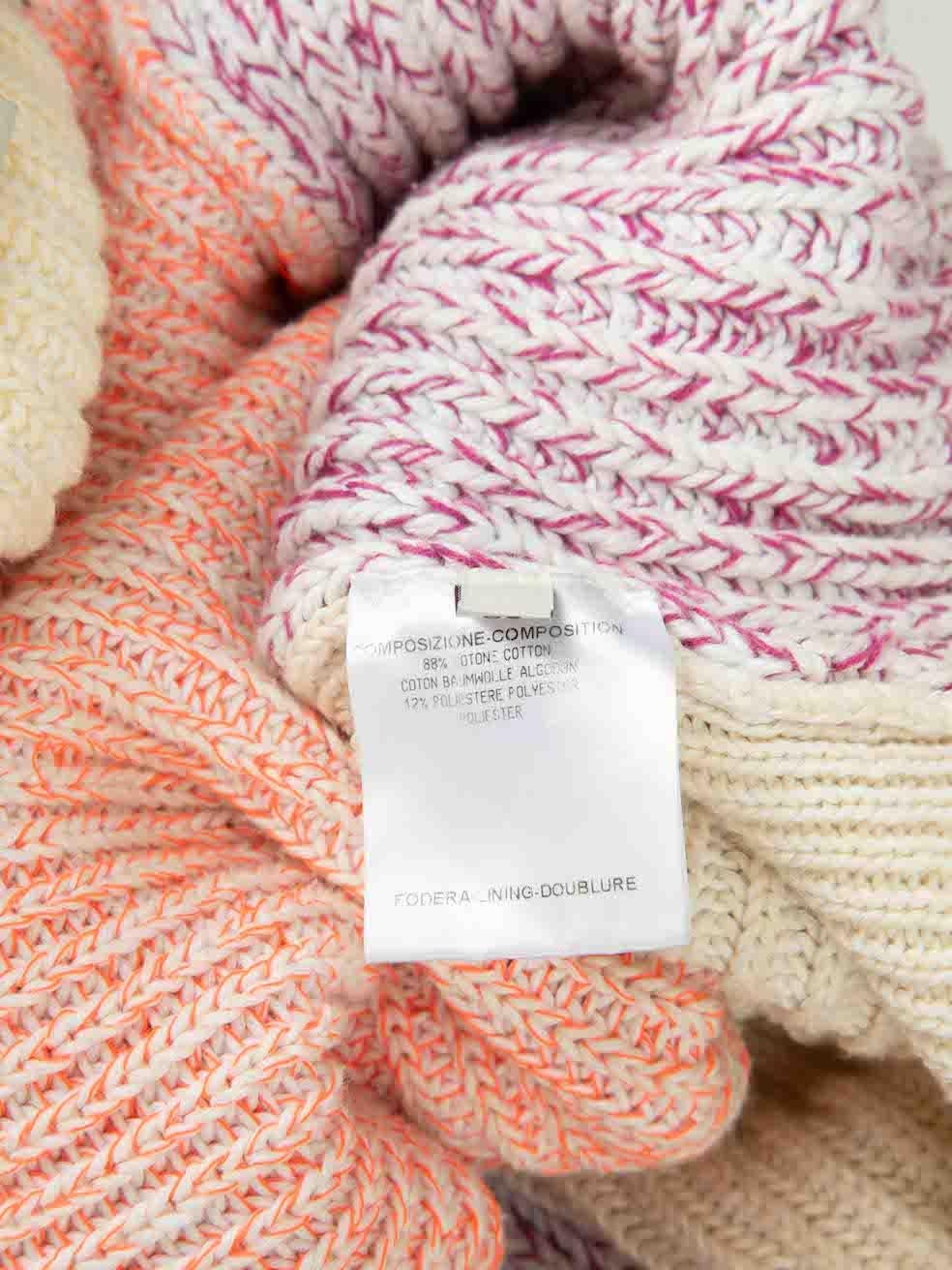 Stella McCartney Neon Colour Block Knit Sweater Size XXS For Sale 2