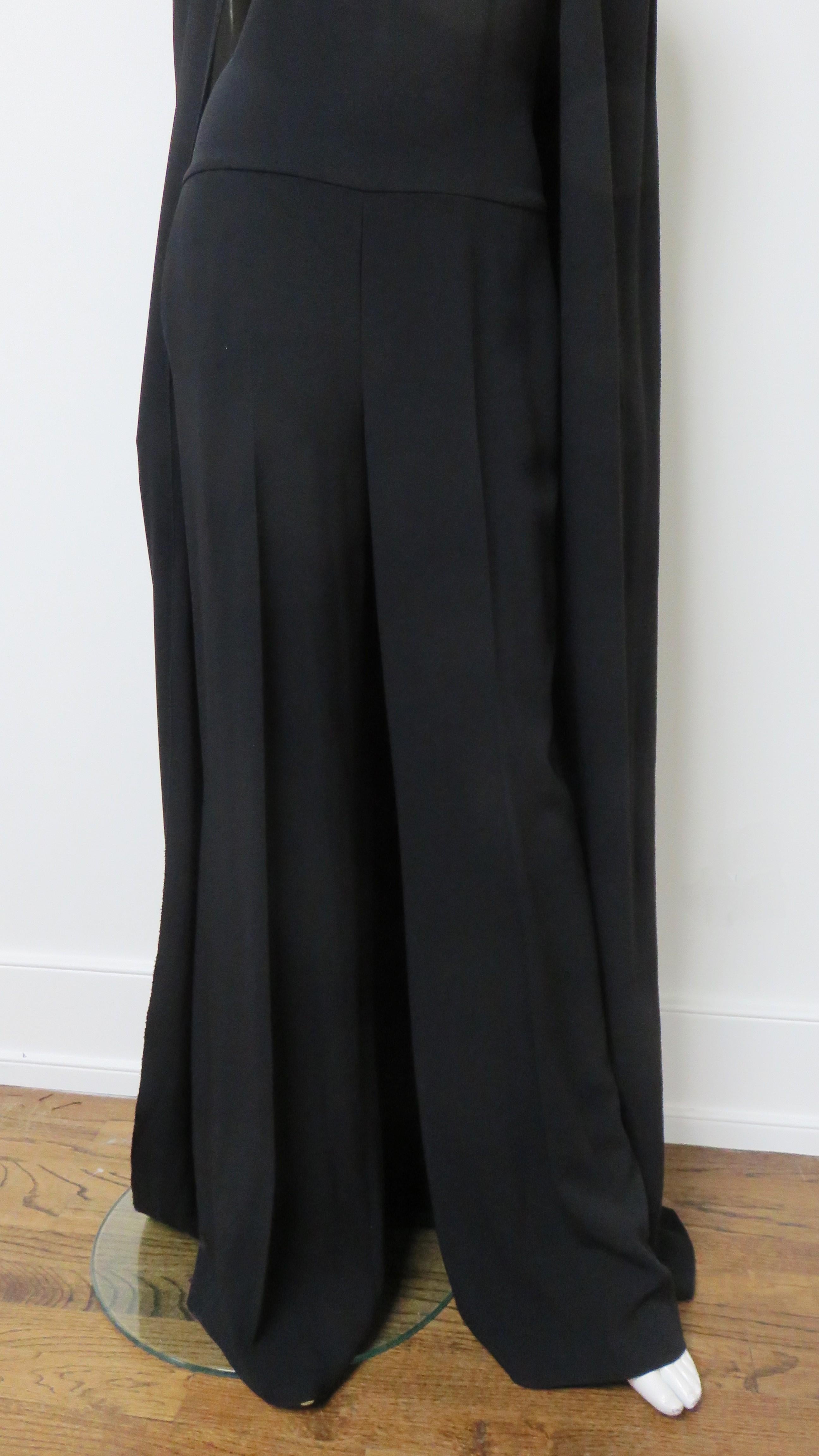 Women's Stella McCartney New S/S 2015 Jumpsuit with Cape For Sale