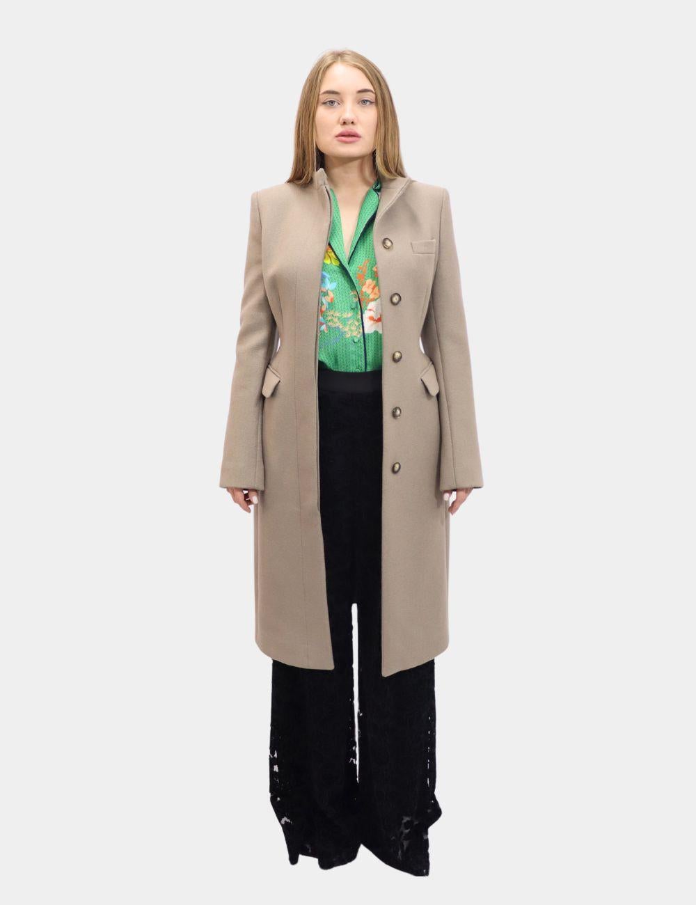 Marron Stella McCartney - Manteau en laine, état neuf avec étiquettes, taille IT 40 en vente