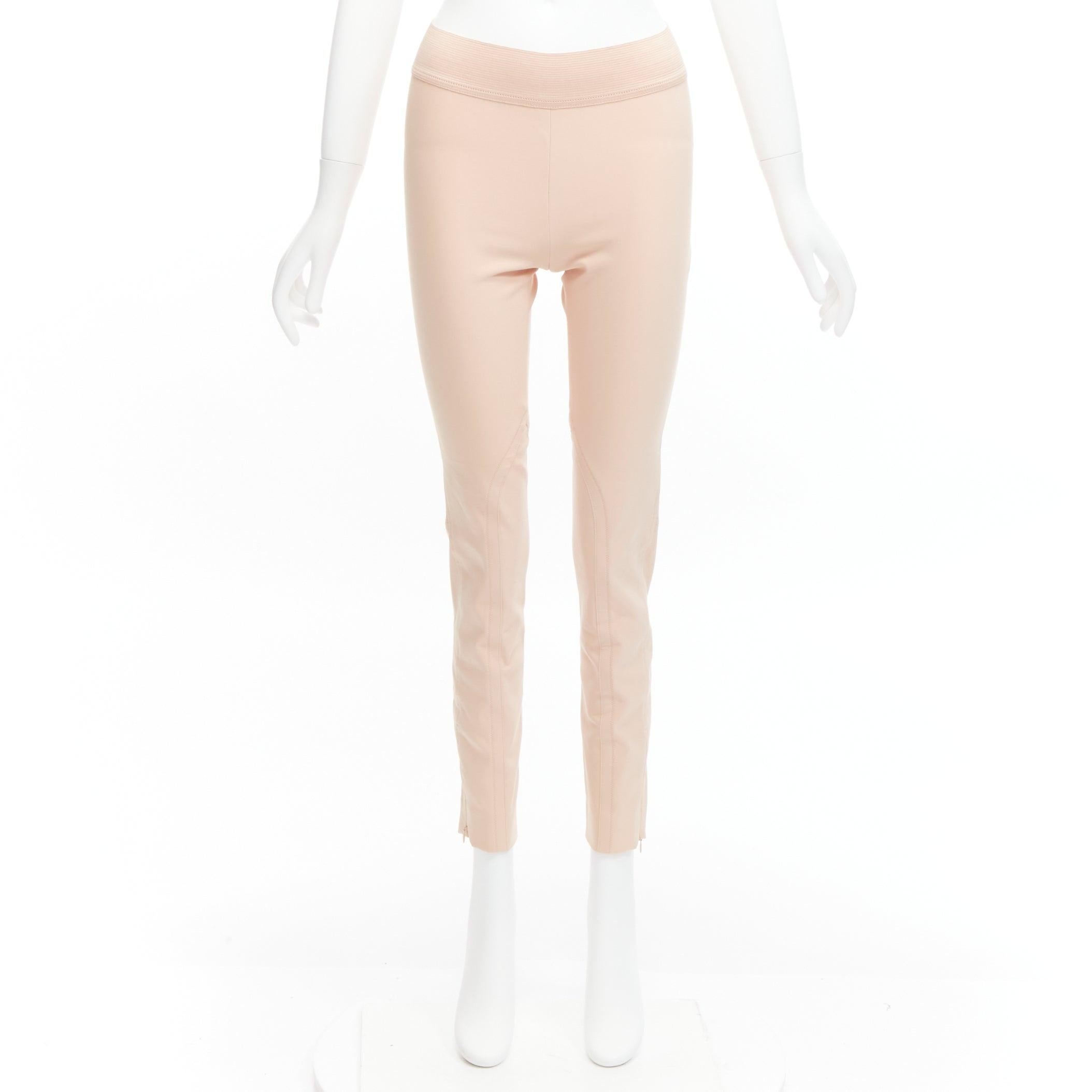 Stella McCartney nuda, pantaloni legging motocycle con elastico in vita IT38 XS in vendita 5