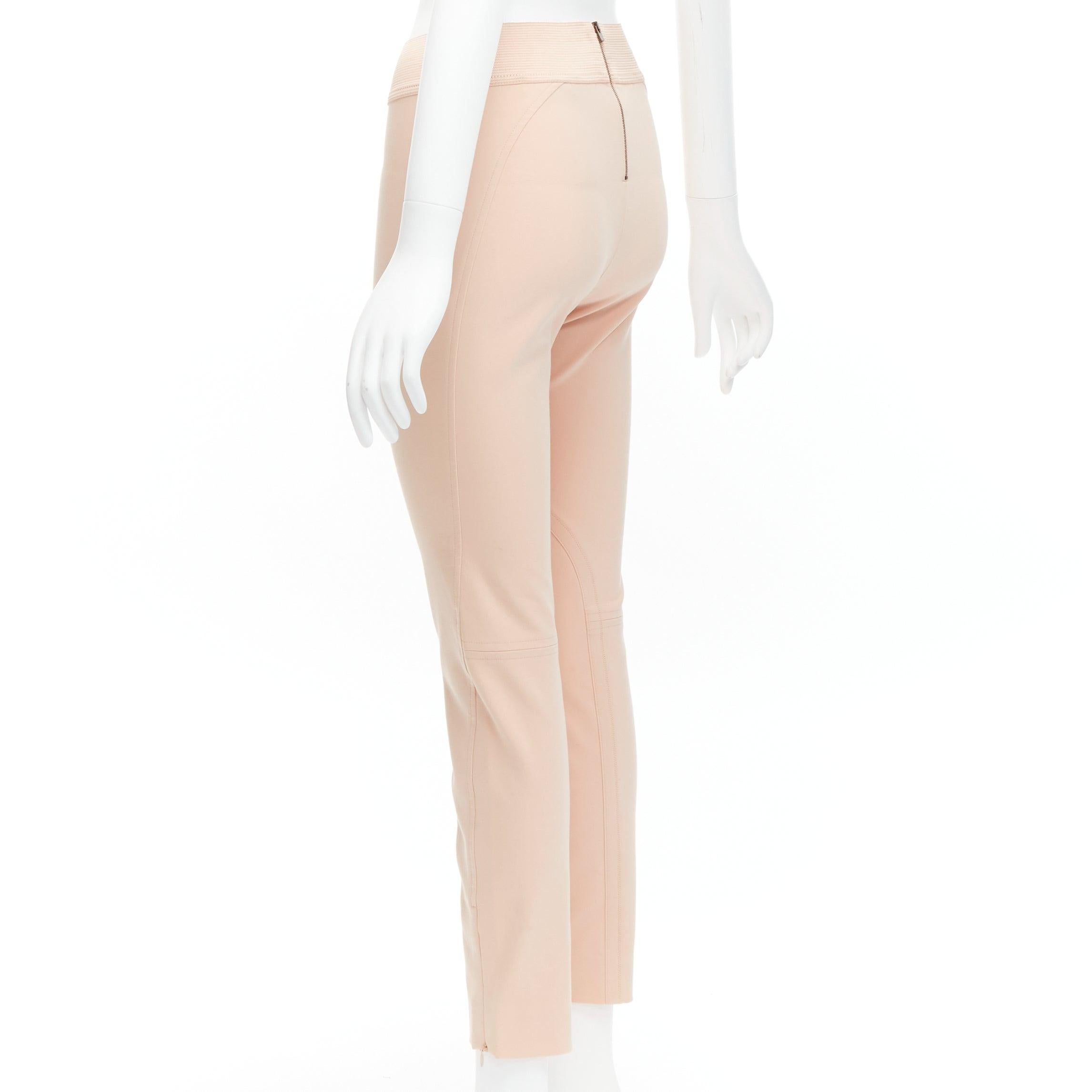 Stella McCartney nuda, pantaloni legging motocycle con elastico in vita IT38 XS in vendita 1