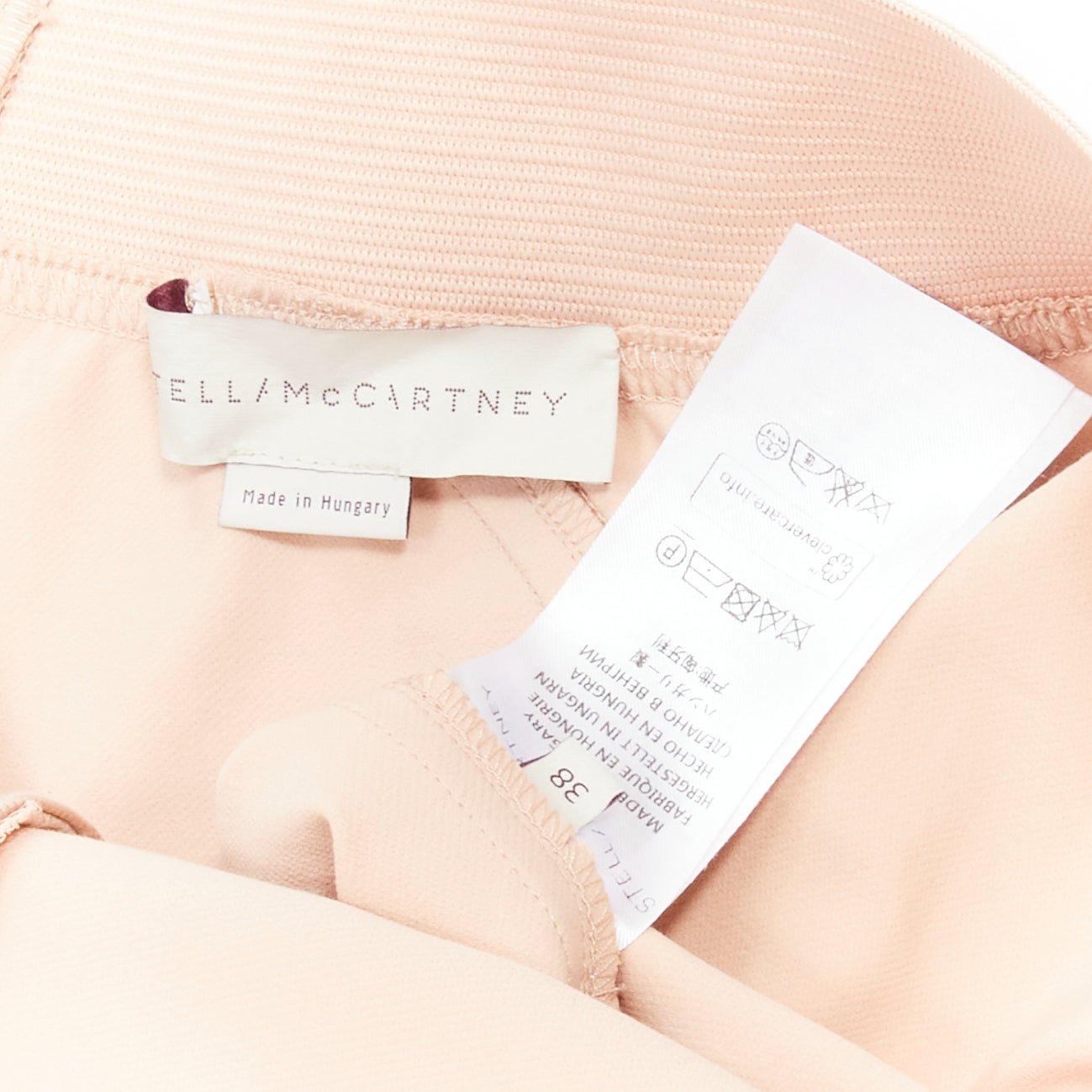 Stella McCartney nuda, pantaloni legging motocycle con elastico in vita IT38 XS in vendita 4