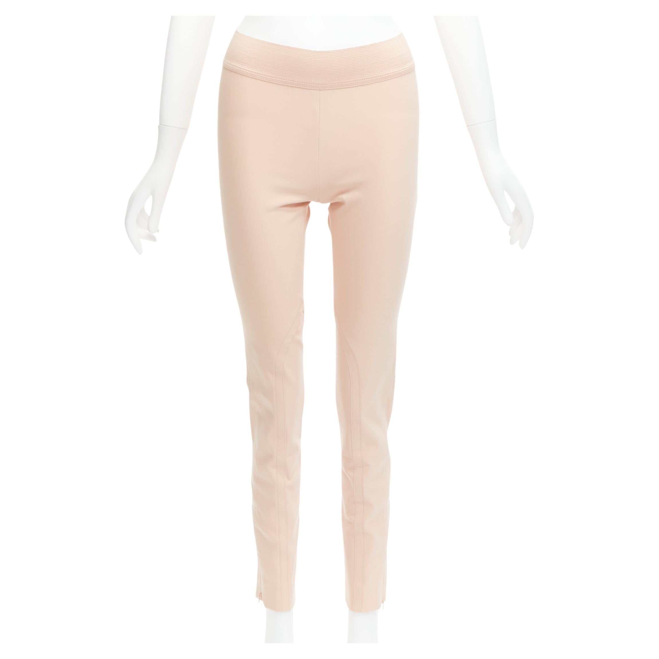 STELLA MCCARTNEY nude elasticated waistband motocycle legging pants IT38 XS For Sale