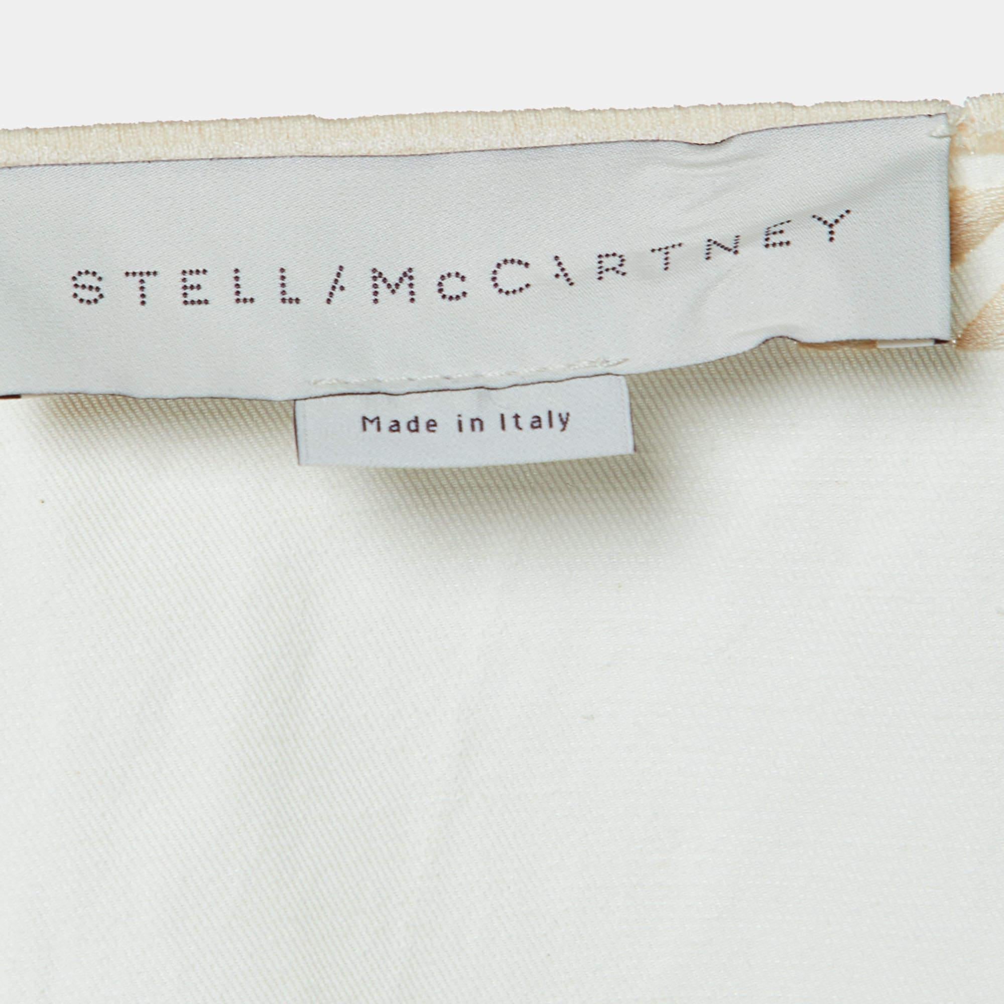 Stella McCartney Off White Embroidered Cotton Blend Tunic S In Excellent Condition In Dubai, Al Qouz 2