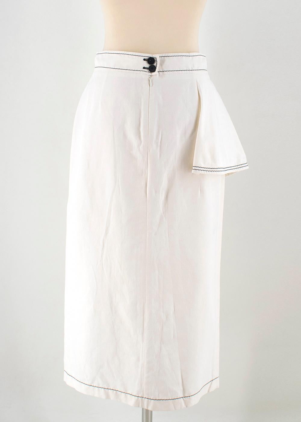 white ruffle skirts