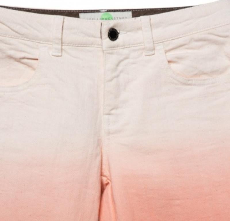 Stella McCartney Ombre Denim Zip Detail Jeans M For Sale 1