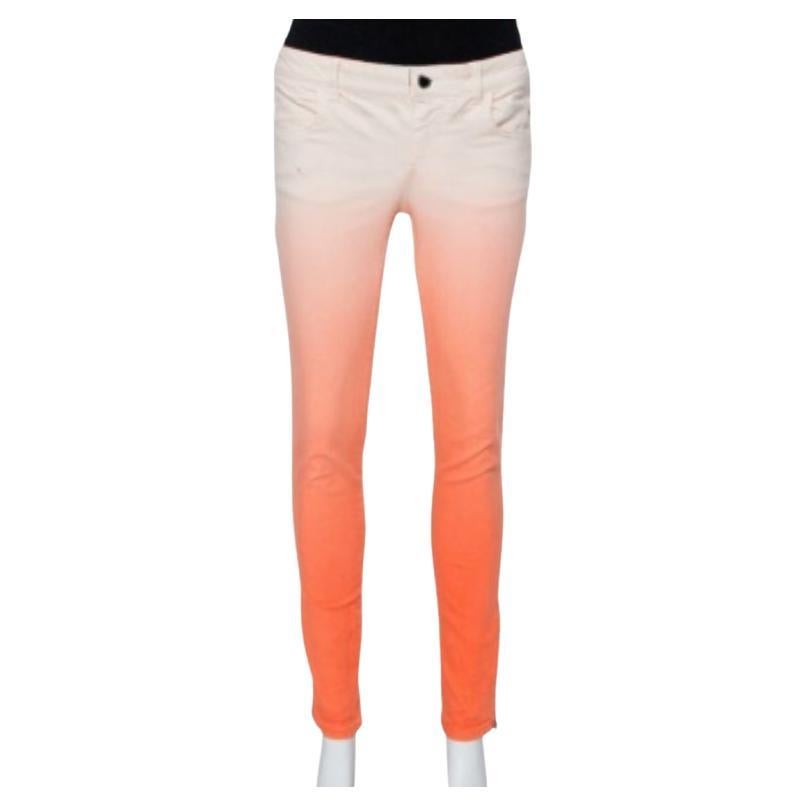 Stella McCartney Ombre Denim Zip Detail Jeans M For Sale