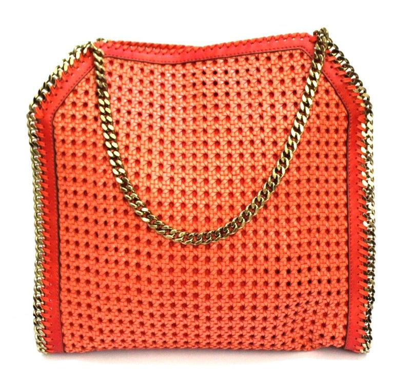 Stella McCartney Orange Leather Falabella Bag at 1stDibs | stella mccartney  orange bag, orange stella mccartney bag, stella mccartney bag sale