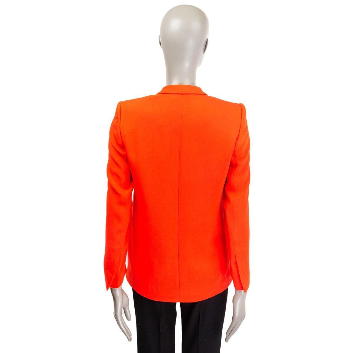 Donna STELLA MCCARTNEY giacca blazer arancione in rayon SHAWL COLLAR SINGLE BUTTON 40 S in vendita