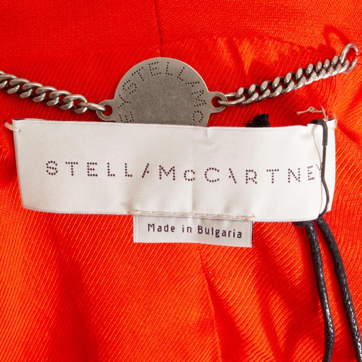 STELLA MCCARTNEY giacca blazer arancione in rayon SHAWL COLLAR SINGLE BUTTON 40 S in vendita 1
