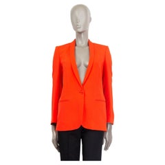 STELLA MCCARTNEY orangefarbene SHAWL COLLAR SINGLE BUTTON Blazerjacke aus Viskose 40 S