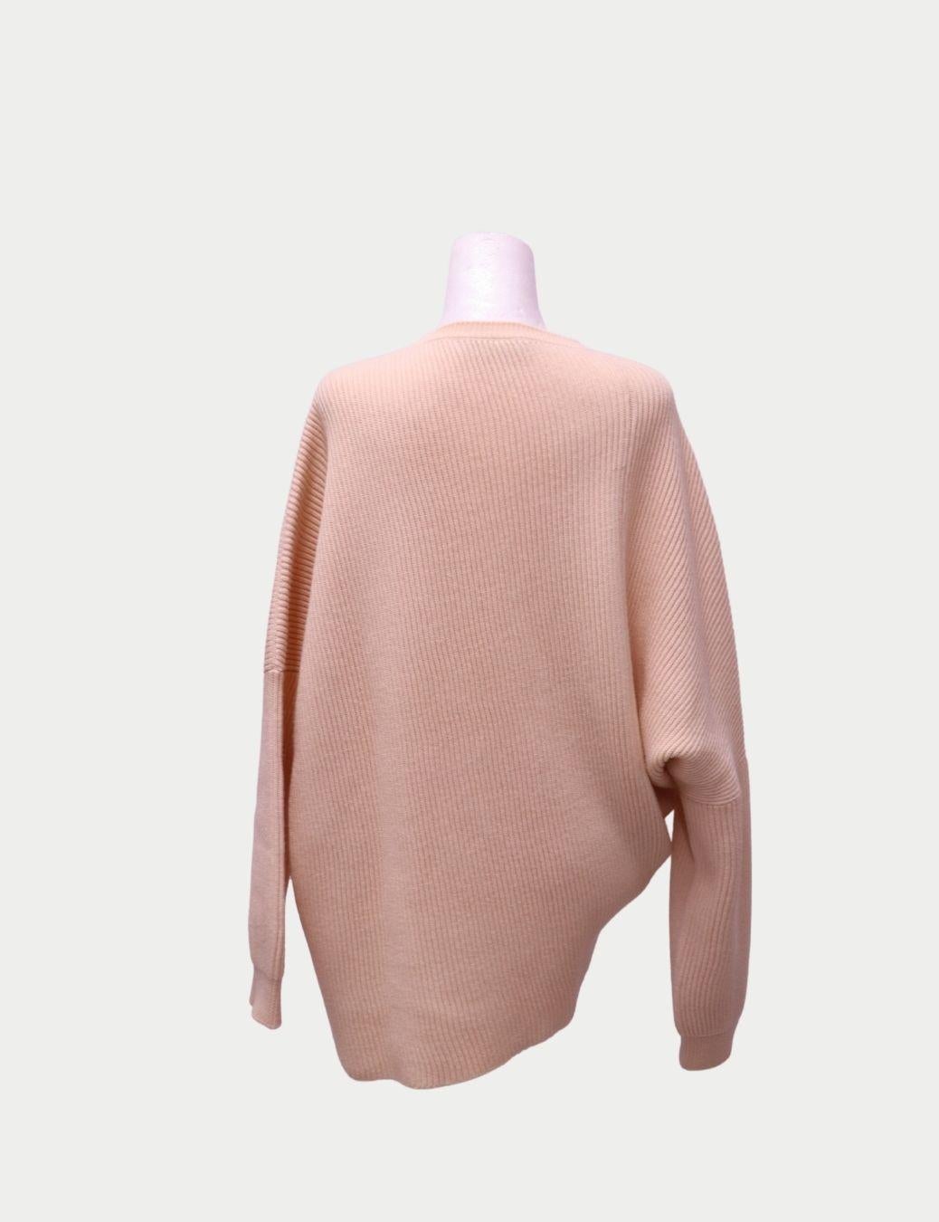 Pull oversize en tricot côtelé Stella McCartney en beige - EU 38 Excellent état - En vente à Amman, JO