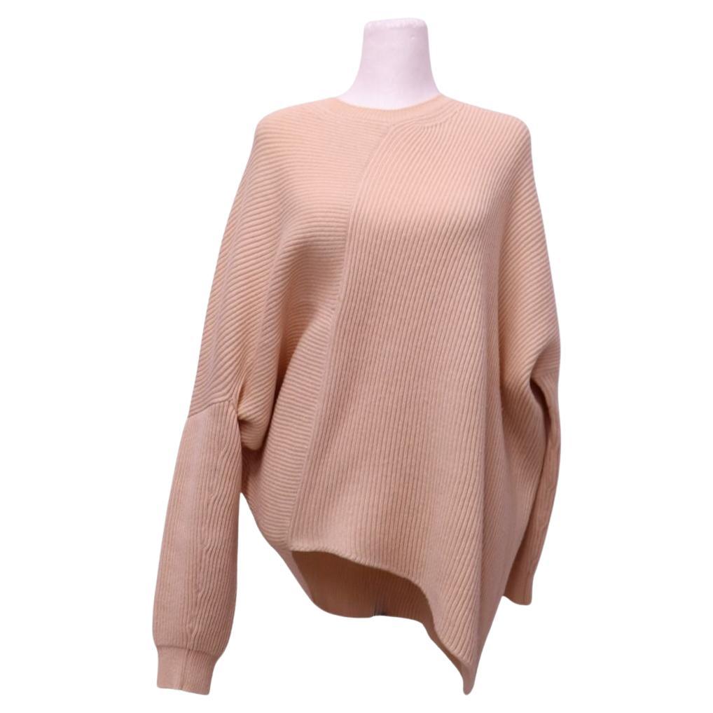 Pull oversize en tricot côtelé Stella McCartney en beige - EU 38