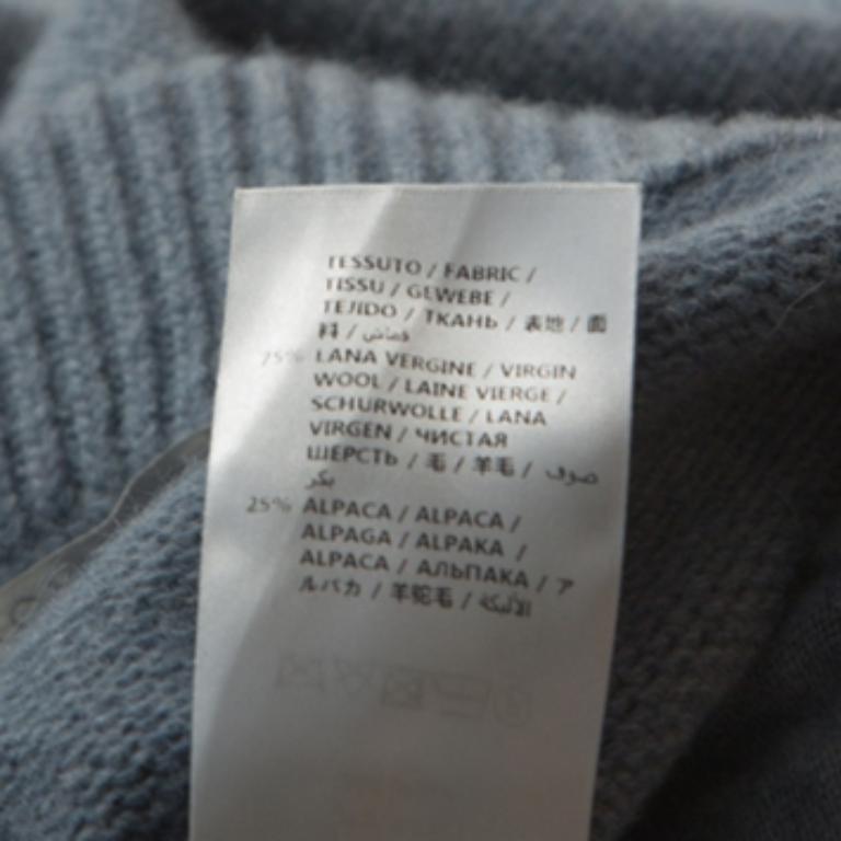 Stella McCartney - Pantalon à chevilles à entrejambe en laine bleu pâle S en vente 2