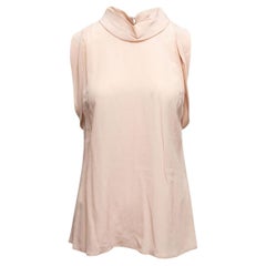 Stella McCartney Pale Pink Silk Sleeveless Top