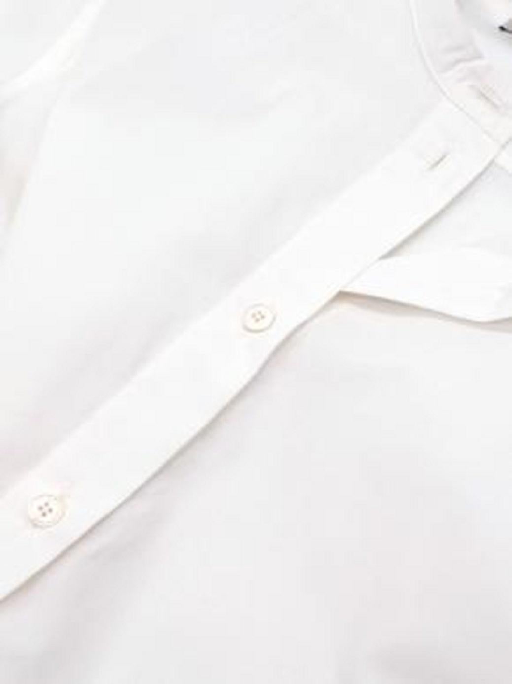 Stella McCartney Palm Tree Embroidered White Long Shirt Dress For Sale 2