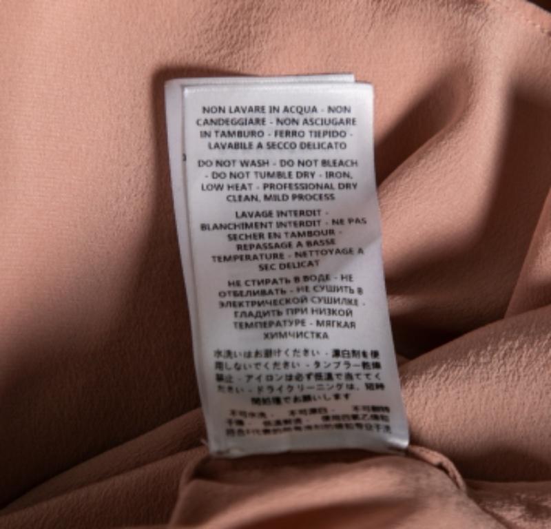 De las mujeres Stella McCartney Blusa de seda melocotón con bolsillo L en venta
