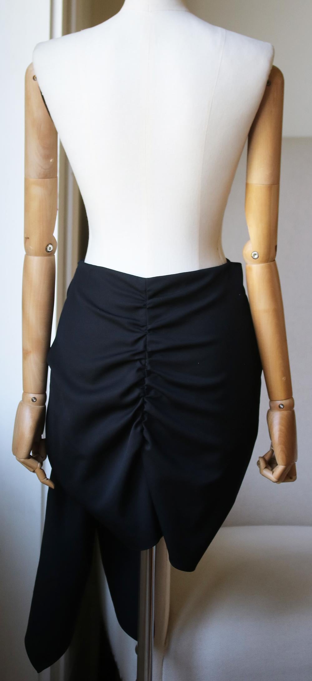 Stella McCartney Peggy Draped Wool Skirt In Excellent Condition In London, GB