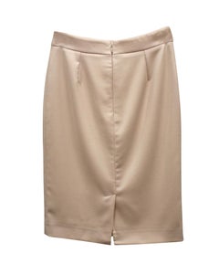 Gonna a tubino Stella McCartney in lana color crema