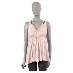 STELLA MCCARTNEY pink cotton CHAIN DETAIL Tank Top Shirt 42 M STELLA MCCARTNEY pink cotton CHAIN DETAIL Tank Top Shirt 42 M