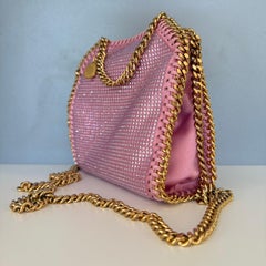 Stella McCartney Pink Crystal Tiny Falabella Tasche