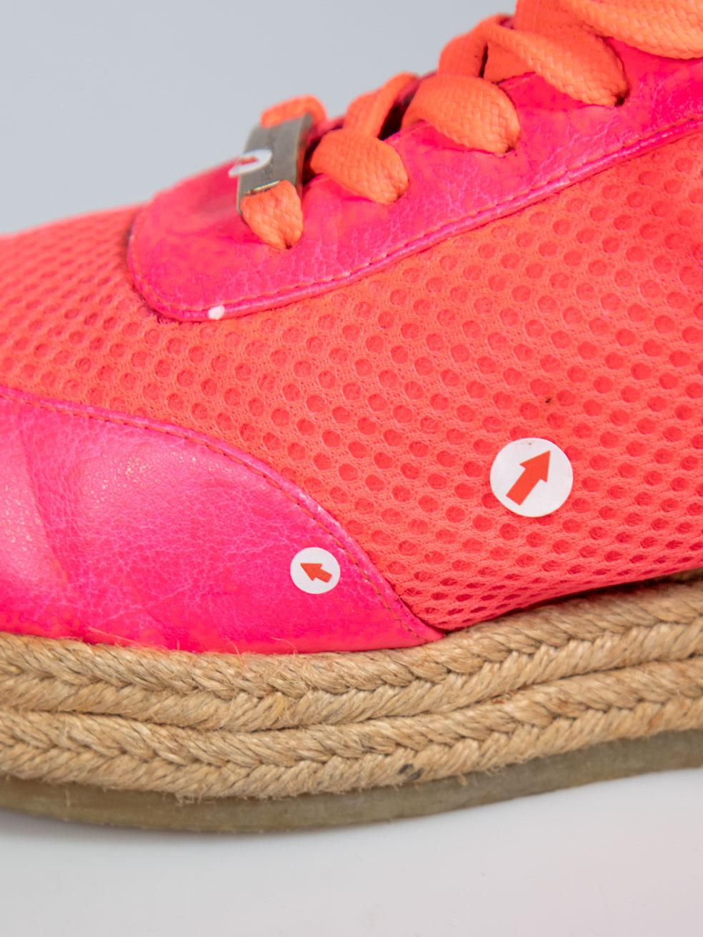 Stella McCartney - Espadrillas rosa con lacci - Scarpe da ginnastica taglia IT 36 in vendita 4