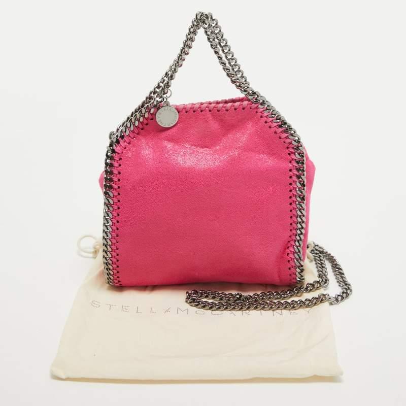 Stella McCartney Pink Faux Suede Tiny Falabella Tote 7