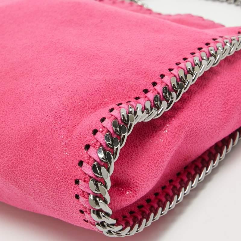 Stella McCartney Pink Faux Suede Tiny Falabella Tote 1
