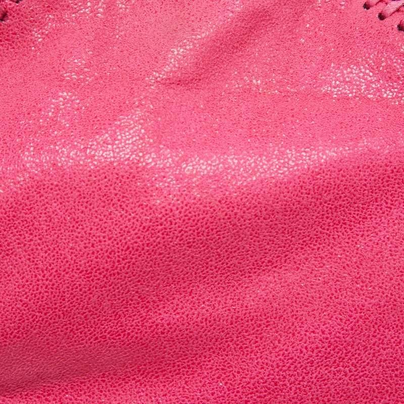 Stella McCartney Pink Faux Suede Tiny Falabella Tote 2