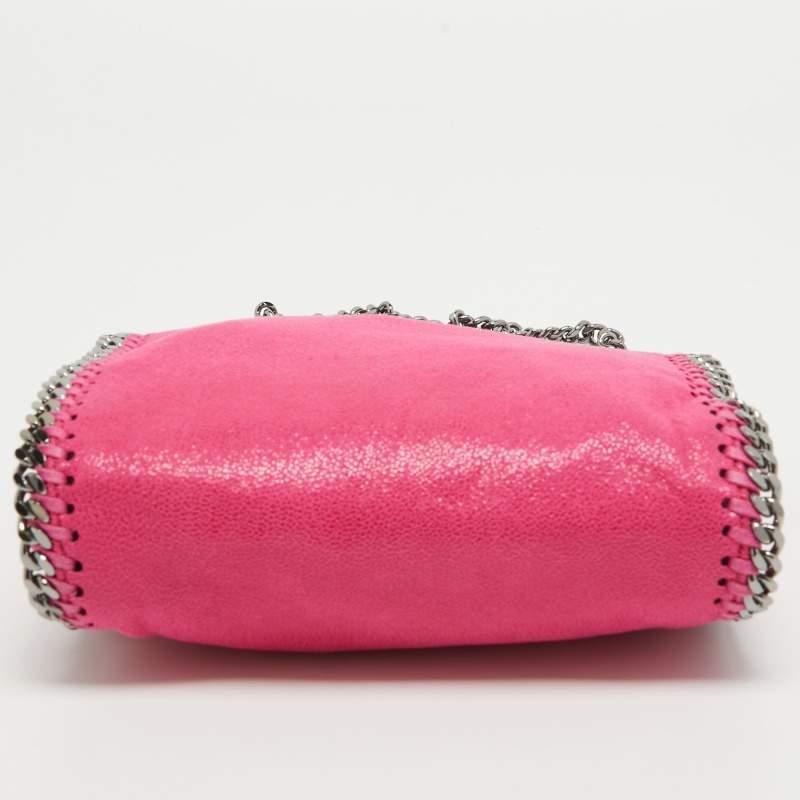 Stella McCartney Pink Faux Suede Tiny Falabella Tote 3